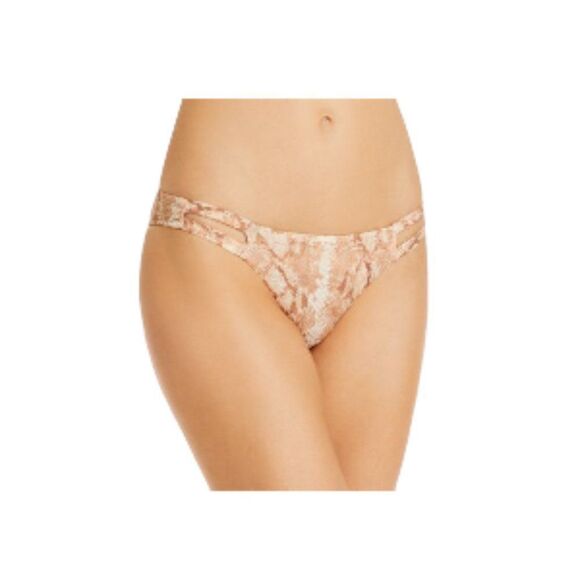 Vitamin A Neutra Hipster Bikini Bottoms Beige Khaki Medium NWT - Picture 1 of 2